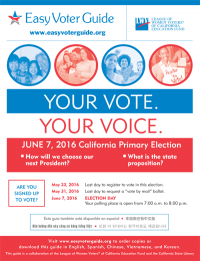 Easy Voter Guide: your vote, your voice