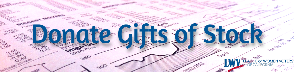 donate gifts of stock, stock section in newspaper