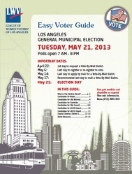 Los Angeles Easy Voter Guide May 2013