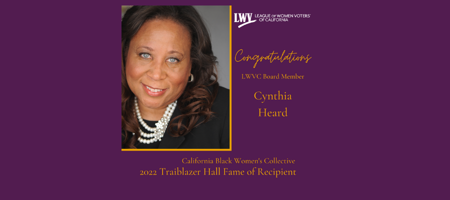 Cynthia Heard, a 2022 Black Women’s Collective Trailblazer Hall of Fame Award Recipient Cynthia Heard, a 2022 Black Women’s Collective Trailblazer Hall of Fame Award Recipient, womens history month, California