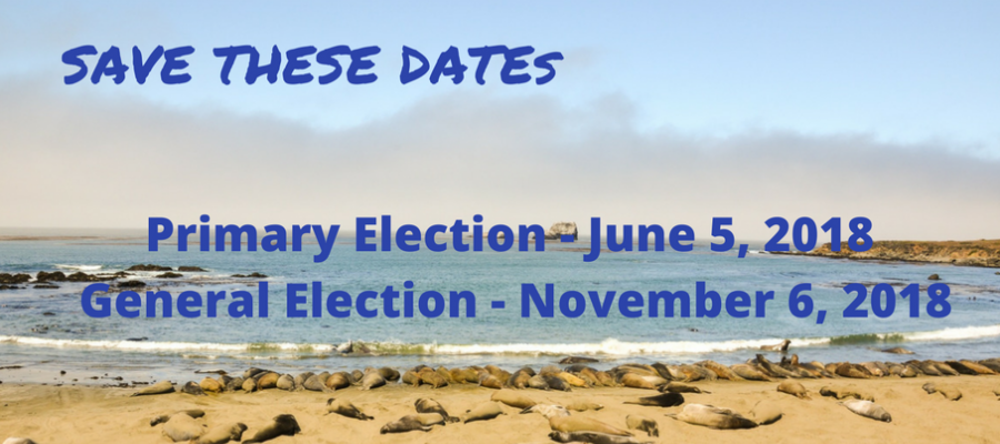 Save these dates elections June 5 and November 6 election dates 2018, voting, California, cavotes, League of women voters of California education fund