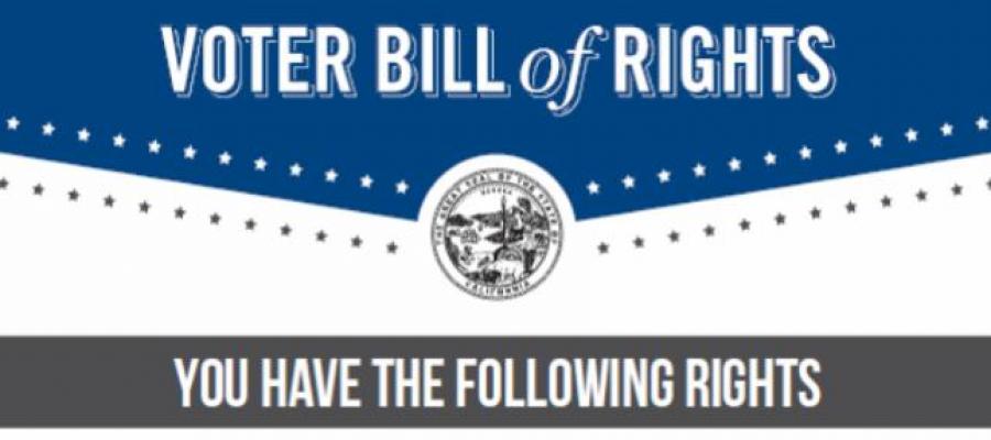 Voter Bill of Rights, voting, elections, california, rights, league of women voters