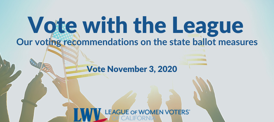 Vote with the League on November 3 Vote with the League flyer, ballot measure recommendations, League of Women Voters, voting, endorsements, elections, propositions