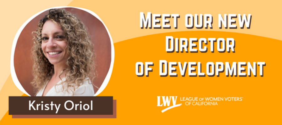 Meet our New Director of Development Kristy Oriol