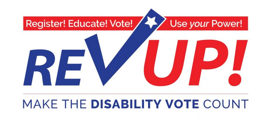 RevUp, disability vote, voter registration, voters with disabilities, league of Women voters of California education Fund