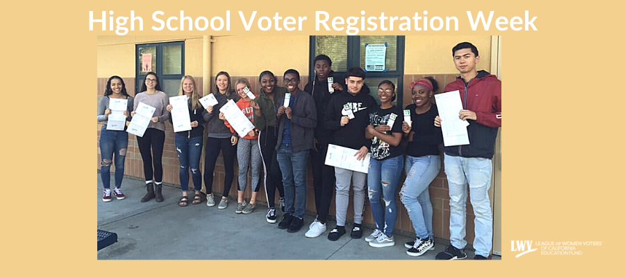 High School Voter registration week