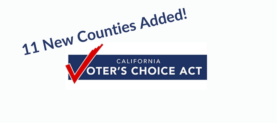 new VCA counties in California, voting, elections, vote centers, stephanie doute 