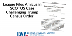 League Files Amicus against Trump Census Order