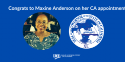 Maxine Anderson, Gov Newsome commission appointment, LV San Francisco, California