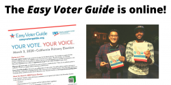 Easy Voter Guide, California, elections, voting, cavotes, ballot measures, hoe to vote, elections, caelections, Prop 13, March 3 primary