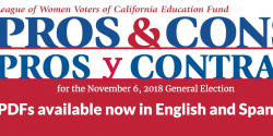 pros and cons on the November ballot measures, 