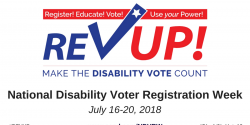 rev up, disability vote, voting rights, elections, voter registration