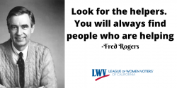 Fred Rogers, look for the helpers