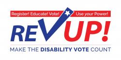 RevUp, disability vote, voter registration, voters with disabilities, league of Women voters of California education Fund